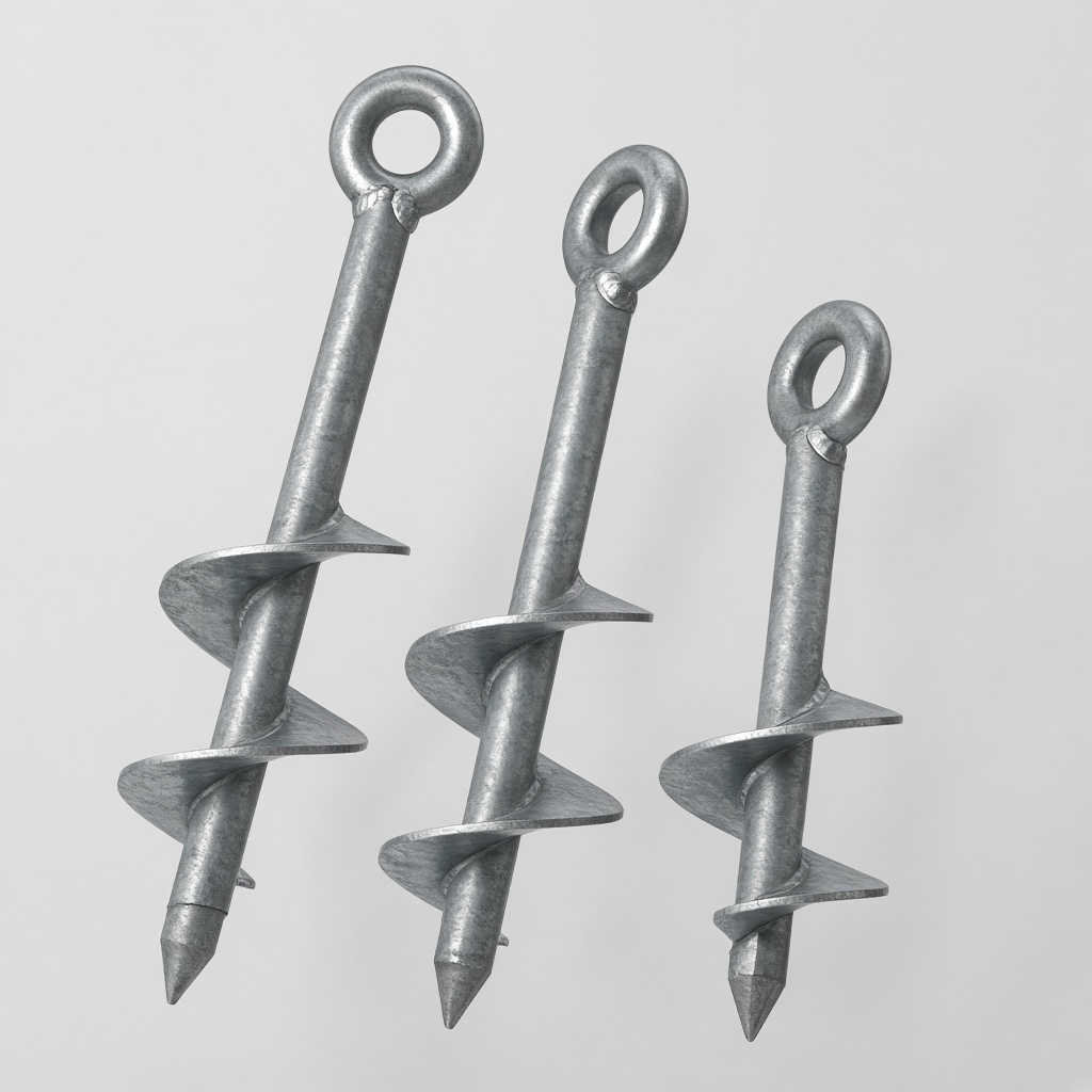 Screw ground anchors